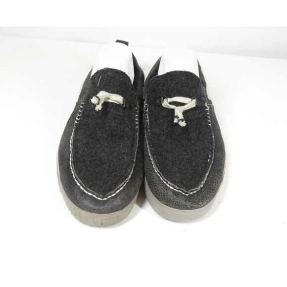 Sorel Sentry Gray Wool Leather Loafer Boat Slip On Casual Driving Shoe Mens 12 - Picture 2 of 8